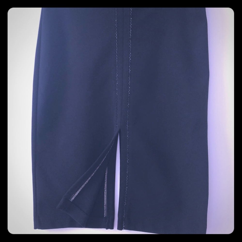 EXPRESS: pencil skirt with symmetrical high slits